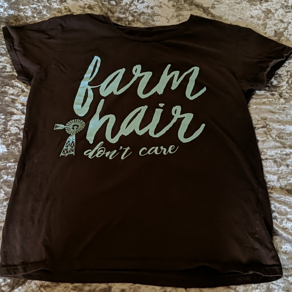 Farm Hair Don't Care Top